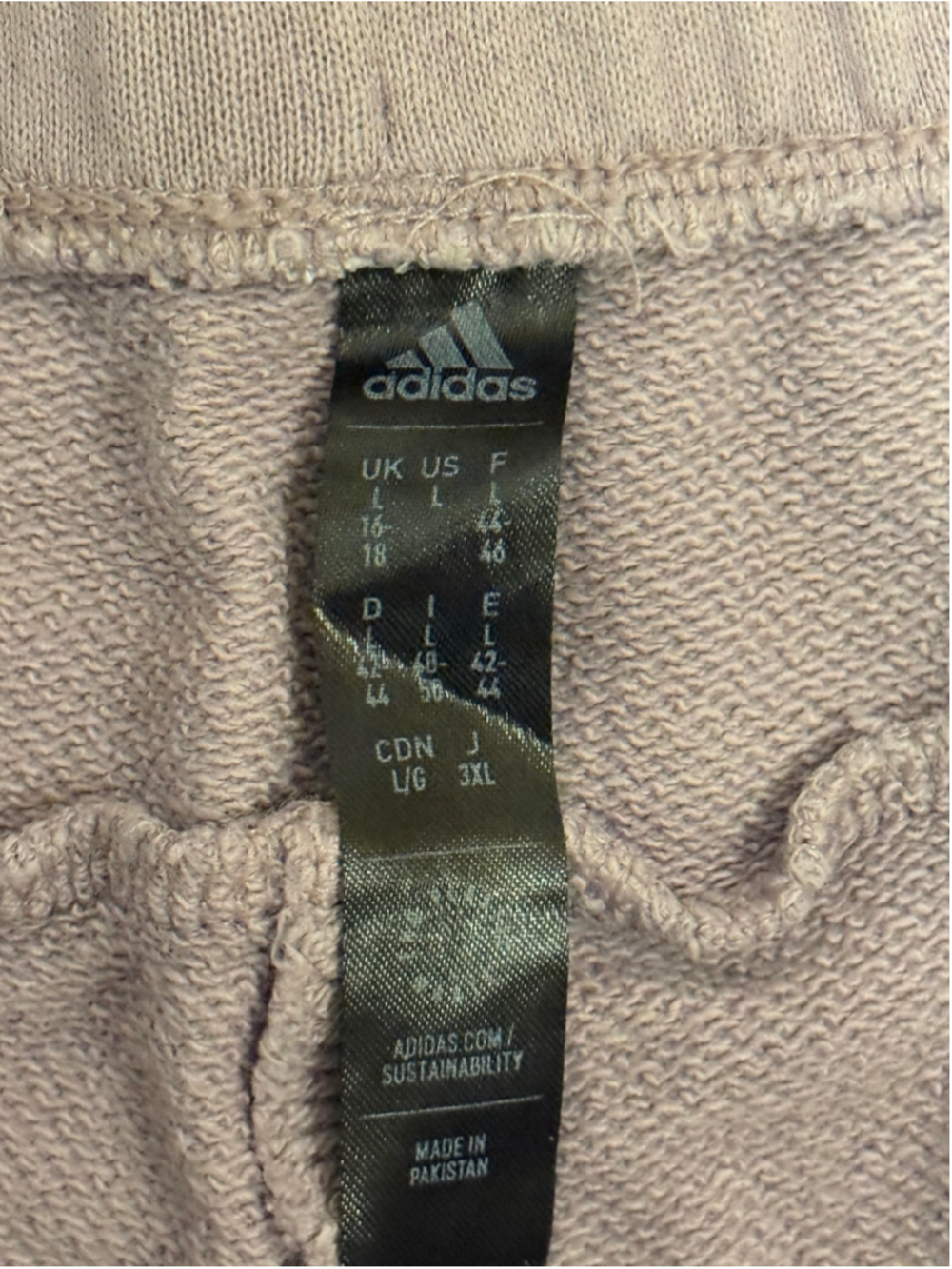 Adidas Women's 3 Stripe Embroidered Logo Lilac Purple/White Jogger Pants SZ L - Picture 4 of 9